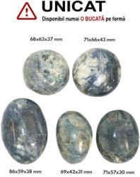 Palm Stone Apatit Albastru Mineral Natural - 68-86 x 42-66 x 30-43 mm - (XXL) - 1 Buc