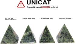 Piramida din Serpentin Minerala Naturala - 50-54 x 46-51 x 46-51 mm - 1 Buc