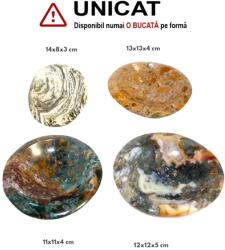 Bol din Jasp Oceanic Druzy Mineral Natural - 12-15 x 10-12 x 4-6 cm - 1 Buc