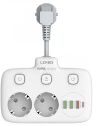 LDNIO 2 Plug + 4 USB Switch (SE2435)