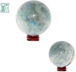  Sfera Piatra Lunii cu Garnierit Minerala Naturala - 77x77 mm