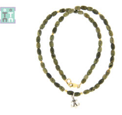  Colier Serpentin Natural Tub 5-6 x 4 mm - Accesorii de Argint 925 - Gold Filled