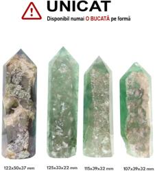 Generator din Fluorit Verde Druzy Cristal Natural - 107-125 x 33-50 x 22-37 mm - (XXL) - 1 Buc