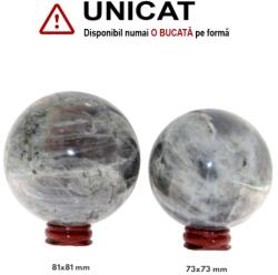  Sfera Labradorit Minerala Naturala - 73-81 x 73-81 mm - 1 Buc