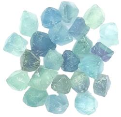  Fluorit Albastru - Verde Natural Octaedru Fatetat - 14-17 x 14-17 mm - ( S ) - 1 Buc