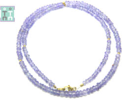  Colier Tanzanit Natural Disc 2-3 x 3-5 mm - Accesorii de Gold Filled