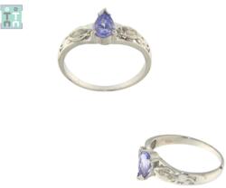  Inele din Argint 925 - Tanzanit - Diametru 17, 3 mm - Picatura Fatetat - 7x20x22 mm