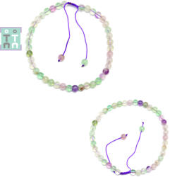  Bratara Fluorit Curcubeu Diametru 56 mm - Rotunda 4-4, 5 mm - 1 Buc - concepttropic - 40,00 RON
