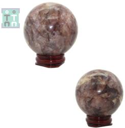  Sfera din Cuart Capsuna Druzy Minerala Naturala - 61x61 mm - Unicat