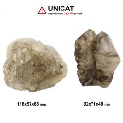  Cuart Elestial Fumuriu Mineral Natural - 92-116 x 71-97 x 48-68 mm - ( XXL ) - 1 Buc