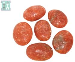 Palm Stone Calcit Portocaliu Mineral Natural - 60-68 x 43-51 mm - (XXL) - 1 Buc