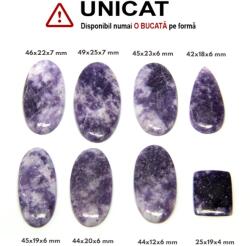  Cabochon Lepidolit Natural Oval - Picatura - Dreptunghi - 25-49 x 12-25 x 4-7 mm - 1 Buc