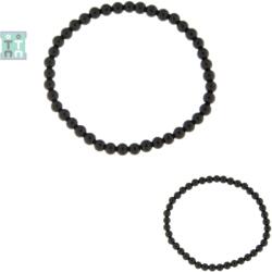  Bratara Turmalina Neagra Diametru 54 mm - Rotund 4-4, 9 mm - 1 Buc