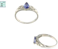  Inele din Argint 925 - Tanzanit - Diametru 18 mm - Picatura Fatetat - 7x21x23 mm