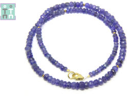  Colier Tanzanit Natural Disc Fatetat 1-4 x 3-6 mm - Accesorii de Gold Filled