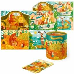 dodo Állatok és évszakok 50 db-os puzzle és társasjáték