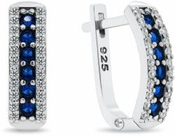 Brilio Silver Varázslatos ezüst fülbevaló kék cirkónium kövekkel EA294BW