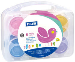 MILAN - MILAN vizes bázisú ujjfestékek - 6 metál szín, 100 ml