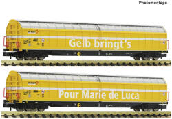 Fleischmann 838322 Eltolható oldalfalú nagy rakterű kocsi készlet, Habbilns, Post/PTT, Schweizer Post VI (4005575255219)