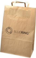 Bluering Szalagfüles papírtáska 24x12x36cm Bluering barna (43062)
