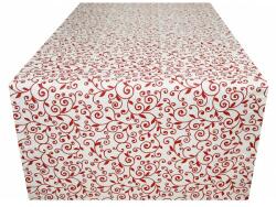 Mondo Italia, s. r. o Futófelület az asztalon piros levelek 50x150 cm Made In Italy (600-15)