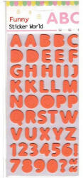 ST Öntapadós ABC betűk dekorgumiból- Narancssárga