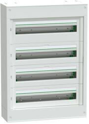 Schneider Electric PrismaSeT S LVSST424 fém maszkolt szekrény 96 modul 4 sor, falon kívüli, IP30 (IP41 ajtóval, külön rendelhető), védőföld és nulla sínnel - Méretek : 806x507x191mm (LVSST424)