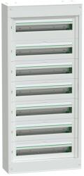 Schneider Electric PrismaSeT S LVSST724 fém maszkolt szekrény 168 modul 7 sor, falon kívüli, IP30 (IP41 ajtóval, külön rendelhető), védőföld és nulla sínnel - Méretek : 1258x507x191mm (LVSST724)