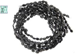 Spinel Negru Margele Pietre Semipretioase Oval Fatetata - 6-7 x 4-5 mm
