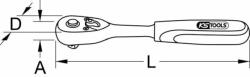 KS TOOLS Cheie cu clichet KS TOOLS 935.1490 (935.1490)