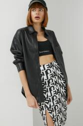 Abercrombie & Fitch ing női, galléros, fekete, relaxed - fekete XXS - answear - 21 990 Ft