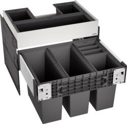 BLANCO Cos de gunoi incorporabil Blanco SELECT II 60/4 ORGA, 2x15 l si 2x6 l, gri, corp 600 mm, cos plastic, 526211 (526211) Cos de gunoi