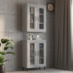 vidaXL Dulap de perete suspendat, gri sonoma, 69, 5x34x90 cm (817391) Comoda