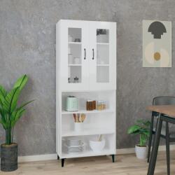 vidaXL Dulap înalt, alb extralucios, 69, 5x34x180 cm, lemn compozit (3114952) Comoda