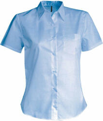 Kariban Női blúz Kariban KA548 Judith > Ladies' Short-Sleeved Shirt -L, Bright Sky