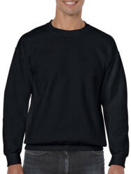 Gildan Uniszex Pulóver Hosszú ujjú Gildan Heavy Blend Adult Crewneck Sweat - 4XL, Fekete