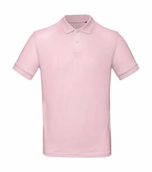 B and C Férfi rövid ujjú organikus galléros póló B and C Organic Inspire Polo /men XL, Orhidea rózsaszín