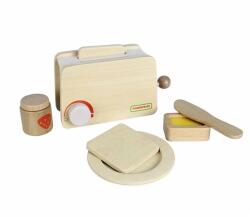 Masterkidz Set toaster de jucarie, din lemn, +3 ani, Masterkidz EduKinder World Bucatarie copii