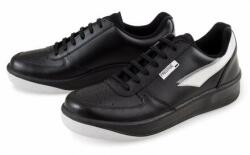Moleda Bőr tornacipő Prestige - fekete felnőtt cipő méret 46