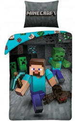  Minecraft Underground ágyneműhuzat Miner 140×200cm, 70×90 cm (HAX045438) - oliviashop