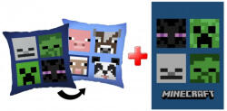  Minecraft párna (40x40cm) és takaró (100x150cm) szett (JVL0060)
