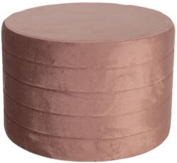 Clayre & Eef Taburet din catifea roz Ø 60 cm x 40 h (50499P)