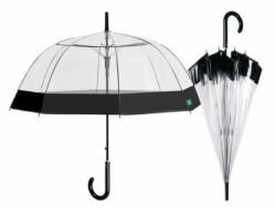 Perletti Umbrela dama automata Perletti forma cupola cu margine neagra