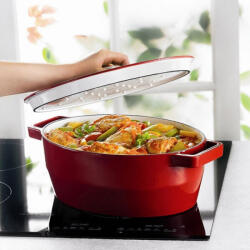 Pyrex SC5AC29/6241 Slowcook öntöttvas sütőtál, ovális, 29 cm, 3, 8 liter
