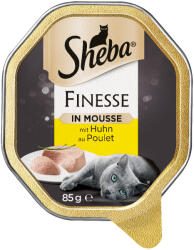 Sheba 22x85g Sheba tálcás nedves macskatáp megapackban - Mousse csirke