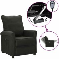 vidaXL Fotoliu rabatabil electric, negru, material textil (3098415)