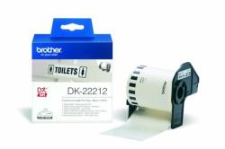 Brother Feliratozógép filmszalag, QL nyomtatókhoz, 62mm x 15, 24m, BROTHER, fehér (QPTDK22212) (DK22212)