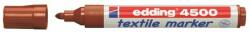 edding Textilmarker, 2-3 mm, kúpos, EDDING 4500, barna (TED4500B) (4-4500007)