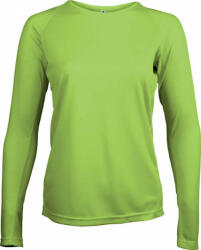 Proact Női póló Proact PA444 Ladies' Long-Sleeved Sports T-Shirt -S, Lime