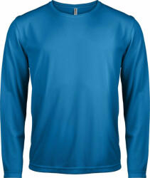 Proact Férfi póló Proact PA443 Men'S Long-Sleeved Sports T-Shirt -S, Aqua Blue